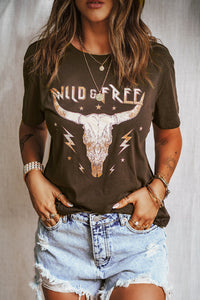 WILD FREE Animal Graphic Tee