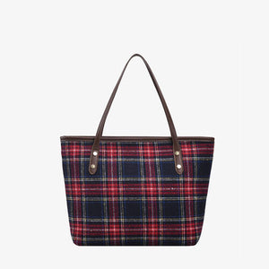 Plaid Tote Bag