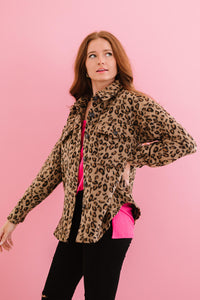 Chaqueta de leopardo para correr de tamaño completo Jodifl Driving Me Wild