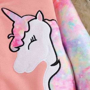 Chaqueta de manga larga con estampado de unicornio