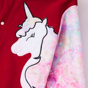 Chaqueta de manga larga con estampado de unicornio