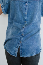 Load image into Gallery viewer, Doe &amp; Rae Take Me There Denim Top
