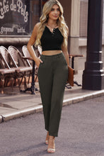 Load image into Gallery viewer, Ankle-Length Straight Leg Pants with Pockets
