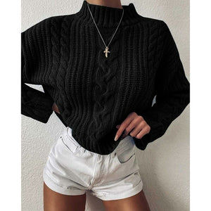 solid color new crochet sweater