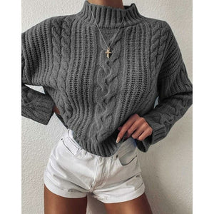 solid color new crochet sweater