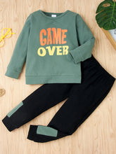 Load image into Gallery viewer, Kids GAME OVER Tee and Joggers Set
