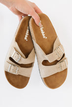 Load image into Gallery viewer, WeeBoo Walk with Me Buckled Soft Footbed Sandals in Taupe
