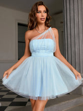 Load image into Gallery viewer, Glitter One-Shoulder Tulle Dress
