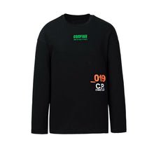 Load image into Gallery viewer, Men&#39;s fashion print embroidery long sleeve T shirt BlackCF10020
