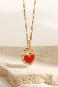 Stainless Steel Heart Pendant Necklace