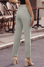 Load image into Gallery viewer, Ankle-Length Straight Leg Pants with Pockets
