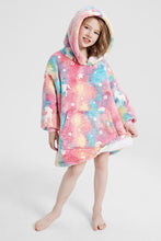 Load image into Gallery viewer, Luminous Pattern Oversize Long Sleeve Fuzzy Hoodie
