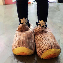 Load image into Gallery viewer, Wood Stump Slippers
