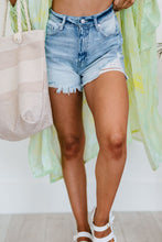 Load image into Gallery viewer, Kancan Leilani Distressed Comfort Waistband Mom Shorts
