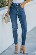 Load image into Gallery viewer, Ankle-Length Skinny Jeans with Pockets
