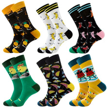 Load image into Gallery viewer, Multipack High Ankle Medium Thickness Colorful Casual Cotton sock
