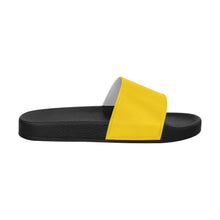 Cargar imagen en el visor de la galería, Sandalias tipo chanclas, chanclas para mujer de color amarillo dorado
