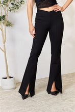 Load image into Gallery viewer, Kancan V-Waistband Slit Flare Pants
