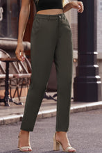 Load image into Gallery viewer, Ankle-Length Straight Leg Pants with Pockets
