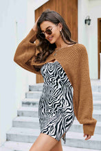 Load image into Gallery viewer, Rib-Knit Cropped Poncho
