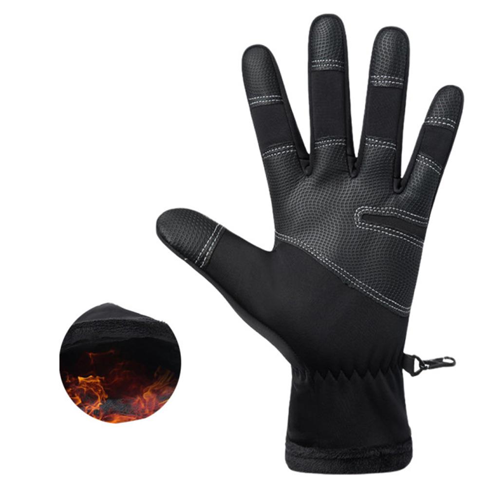 Guantes cálidos de invierno con pantalla táctil, impermeables y antideslizantes