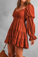 Load image into Gallery viewer, Smocked Off-Shoulder Tiered Mini Dress
