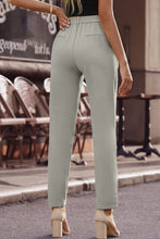 Load image into Gallery viewer, Ankle-Length Straight Leg Pants with Pockets
