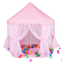 Load image into Gallery viewer, Pink Girls Castle Play Tent Princess Playhouse Children Kids Indoor
