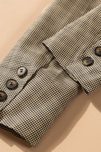 Load image into Gallery viewer, Plaid Lapel Collar Button Cuff Blazer
