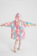 Load image into Gallery viewer, Luminous Pattern Oversize Long Sleeve Fuzzy Hoodie
