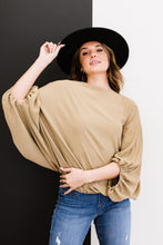 Load image into Gallery viewer, ODDI Blow Me Away Full Size Run Balloon Sleeve Blouse
