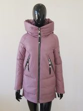 Load image into Gallery viewer, Casual hooded women winter coat parka Zipper pocket padded
