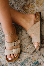 Load image into Gallery viewer, WeeBoo Walk with Me Buckled Soft Footbed Sandals in Taupe
