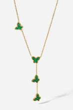 Load image into Gallery viewer, Gotta Fly Butterfly Drop Necklace
