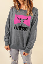 Load image into Gallery viewer, COWBOY Bull Graphic Sweatshirt
