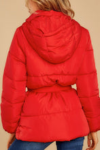 Load image into Gallery viewer, Women Winter Red Puffer Jacket
