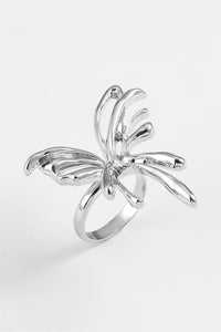 Anillo de mariposa de aleación de zinc