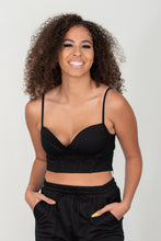 Load image into Gallery viewer, SHOPIRISBASIC Let&#39;s Do This Bustier and Joggers Lounge Set in Black
