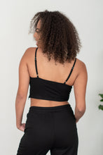 Load image into Gallery viewer, SHOPIRISBASIC Let&#39;s Do This Bustier and Joggers Lounge Set in Black
