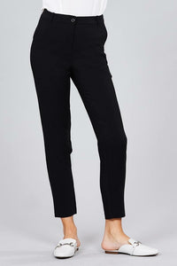 Seam Side Pocket Classic Stretch Crop Pants