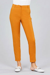 Seam Side Pocket Classic Stretch Crop Pants