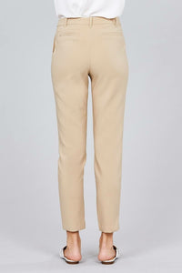 Seam Side Pocket Classic Stretch Crop Pants