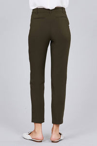 Seam Side Pocket Classic Stretch Crop Pants