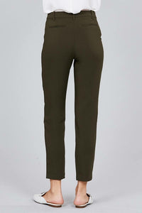 Seam Side Pocket Classic Stretch Crop Pants