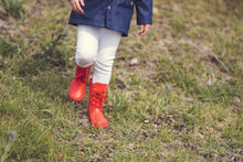 Cargar imagen en el visor de la galería, Botas de lluvia originales para niños de LotOfRain en color rojo
