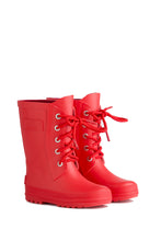 Cargar imagen en el visor de la galería, Botas de lluvia originales para niños de LotOfRain en color rojo
