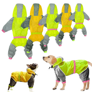 Dog Reflective Rain Coat Jacket