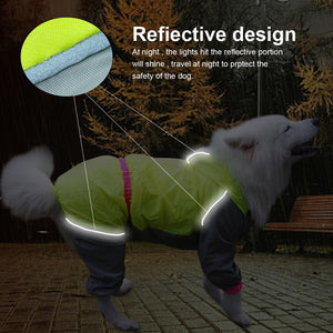 Dog Reflective Rain Coat Jacket