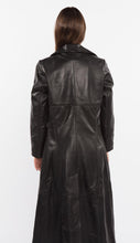 Load image into Gallery viewer, Copy of Ladies 3 Button Matrix Black Full Length Leather Coat
