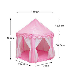 Children's Tent Play Tent Princess Girl's Dreamful Castle Outdoor Indoor Garden Folding Playing Lodge Kids Balls Pool Playhouse